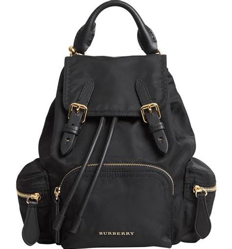 burberry nylon drawstring backpack|Small Nylon Backpack in Black .